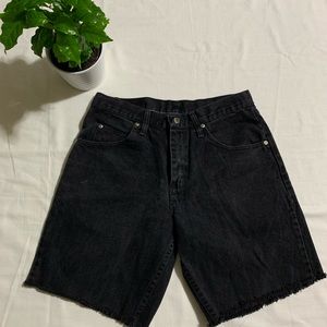 Wrangler black denim vintage shorts